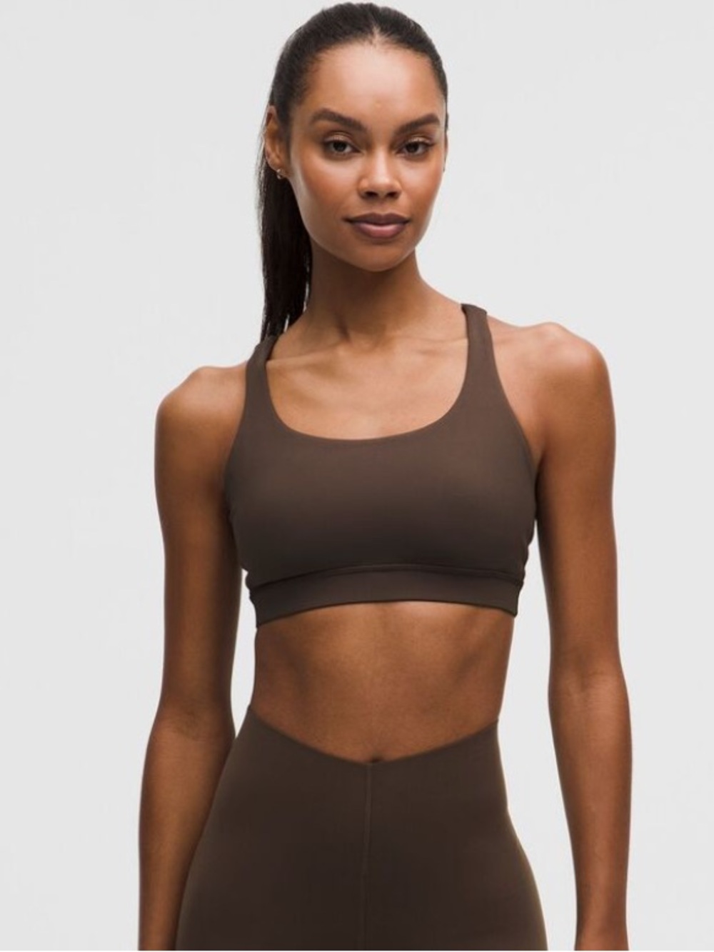 lululemon Energy Bra *Medium Support, B–D Cups Walnut Crunch
